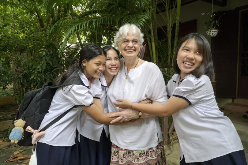 Marie-France des Pallières a fondé l'association Pour un Sourire d’Enfant au Cambodge.